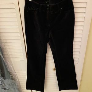 White House black market black velour pants